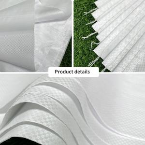 En Stock 25kg 50kg 100kg Bolsas tejidas de polipropileno PP de plástico de color blanco de alta calidad para granos Harina de arroz - Product Image 2