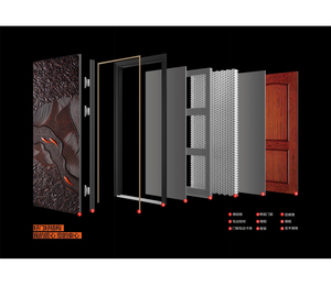 家用旋转防火室内现代金属入口钢制防盗门 - Product Image 4