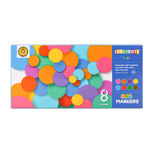 Meilleure vente OEM de 60ml 8 couleurs de peinture à pois lavable Marqueur de <span class=keywords><strong>bingo</strong></span> Dabber Set de peinture pour dessin d'art pour enfants - Product Image 3
