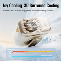 Nouveau mini ventilateur à suspendre à la taille, gadget de refroidissement portable à clipser pour une utilisation en extérieur, portable, utilisable à la main et sur un bureau