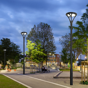 Nouveau design de lampadaires étanches IP65 en aluminium personnalisés 3m 4m 5m Path Park Light Landscape Lawn Light - Product Image 3