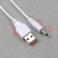 Câble d'alimentation USB vers DC 3,5x1,35 mm 5V en PVC pour ordinateur, caméra, mini-ventilateur, routeur, haut-parleur, MP3/MP4, cordon de charge universel