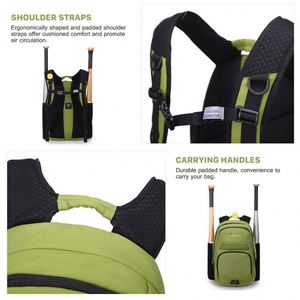 Échantillon Gratuit - Sac à Dos de Baseball/Softball Multi-Poches Essentielles pour 4 Bâtons avec Compartiment Séparé pour Chaussures - Product Image 5