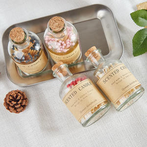 بيع بالجملة لأعواد ثقاب مخصصة للشموع بتصميم شخصي لديكور المنزل، أعواد ثقاب طويلة ملونة في وعاء زجاجي - Product Image 3