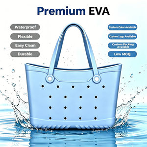 OEM Custom EVA <b>Beach</b> Tote <b>Bag</b> Fashion Daily Use Silk Screen Printed Customizable Shape (Square/Custom) Pattern (Dots/Heart/Star) - Product Image 6