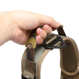 <span class=keywords><strong>Collar</strong></span> de perro de nailon ajustable táctico al por mayor malla transpirable acolchada con mango de hebilla de metal resistente para entrenamiento de perros - Product Image 5