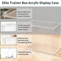 Boîte de présentation personnalisée, portable et légère pour acrylique, avec fermeture magnétique, montage facile, type étagère compartimentée