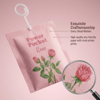 Diffuseur de parfum en gel longue durée Jebsenarts Power Pocket 10 ml, fraise/noir, pour voiture et maison