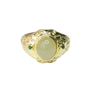 <span class=keywords><strong>Anillos</strong></span> de jaspe de tamaño ajustable con forma de mariposas, venta al por mayor, piedra preciosa, <span class=keywords><strong>anillos</strong></span> de Jade verde, joyería de piedra, <span class=keywords><strong>anillos</strong></span> de Jade Hetian - Product Image 1