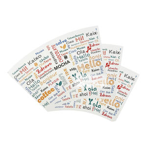 พัดลมถ้วยกระดาษแบบไดคัทเคลือบ PE/พลาขนาด5ออนซ์/6ออนซ์/7ออนซ์ - Product Image 2