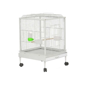 Grande <span class=keywords><strong>cage</strong></span> à oiseaux en métal noir thermolaqué, robuste et portable, pour l'élevage de perroquets, <span class=keywords><strong>cage</strong></span> à oiseaux en métal robuste pour petits animaux - Product Image 5