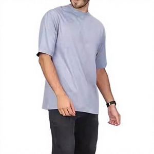 Camiseta de Algodón Lisa Personalizable con Logotipo, Impresión Digital, Tallas Grandes, Hombros Caídos para Hombre - Product Image 4