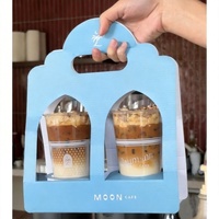 Porte-gobelets en papier personnalisés avec logo, jetables, 8oz, 10oz, 16oz, 20oz, pour cafés