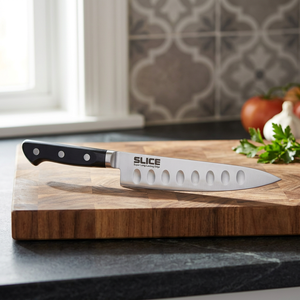 Cuchillo de Chef Japonés Seki Gyuto Moderno de 8.27 pulgadas (21 cm) de Acero Inoxidable con Mango de Plástico, Borde Dentado, Apto para Lavavajillas, Ambidiestro - Product Image 3
