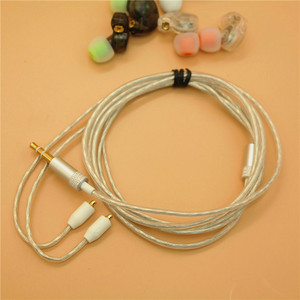 DIY สายหูฟังแบบเสียบได้สำหรับชูร์ SE215 315 535 846 UE900 ระดับไฮเอนด์ป้องกันสัญญาณรบกวนสายสัญญาณเสียงทองแดงเงินเงิน - Product Image 3