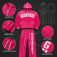Ensemble de survêtement graphique personnalisé Streetwear : Hoodie et pantalon de jogging avec impression sérigraphique, broderie, transfert thermique – Fournisseur OEM en gros