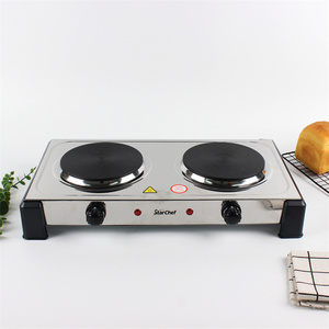 <span class=keywords><strong>Plaque</strong></span> chauffante électrique portable à deux brûleurs pour la cuisine, 5 réglages <span class=keywords><strong>de</strong></span> <span class=keywords><strong>puissance</strong></span>, 2000 watts, avec fusible thermique - Product Image 2