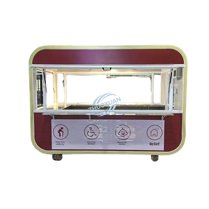 Personalized Mobile Vending Kiosk, Street Night Market Milk Tea Cart, Mobile Vendor Booths For Park Commercial Use - Product Image 1