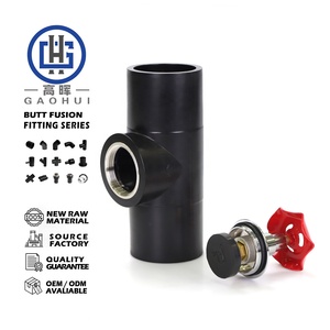 Válvula de Compuerta de Fusión a Tope de HDPE, Fabricante GAOHUI, Válvula de Compuerta de PE de Fusión a Tope Manual, Válvula de Globo para Regulación de Agua - Product Image 1