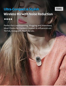 Wholesale Professional Mini Cordless Lavalier Microphone Portable Wireless Lapel <strong>MIC</strong> for iPhone Mobile Phone and Other <strong>Devices</strong> - Product Image 2