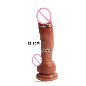 SHIDUNSI giocattoli sessuali per adulti giocattoli sessuali femminili manuale di simulazione Dildo morbido pene di carne masturbatore - Product Image 2