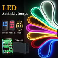 Controlador de Luces LED YET422 con 7 Modos Seleccionables, Incluye Control Remoto Inalámbrico, Apto para Tiras LED e Iluminación Ambiental