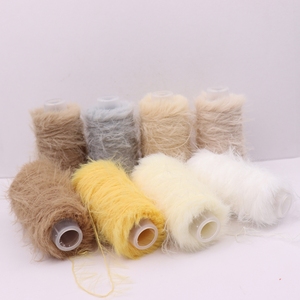 100% nylon phẳng đan 50g chống tĩnh 2cm 4cm dệt dệt tùy chỉnh giả tóc dài chồn thô màu trắng thẻ nhuộm - Product Image 5