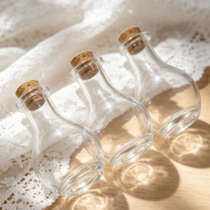 Pot <span class=keywords><strong>en</strong></span> <span class=keywords><strong>verre</strong></span> transparent de 50 ml avec couvercle <span class=keywords><strong>en</strong></span> liège - <span class=keywords><strong>Contenant</strong></span> <span class=keywords><strong>en</strong></span> <span class=keywords><strong>verre</strong></span> unique pour bonbons - Product Image 6