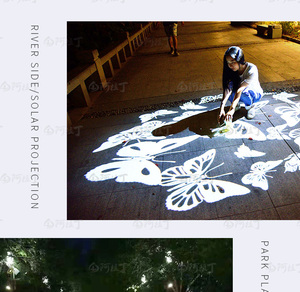 <span class=keywords><strong>Projecteur</strong></span> Gobo LED Solar-Powered60W-Lumière de logo extérieure étanche IP67 pour la publicité et l'image de marque 24/7 - Product Image 2