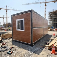Conteneur pliable en acier à installation rapide de 20 pieds et 40 pieds, maison préfabriquée, mini-dortoir mobile temporaire, utilisation hôtelière moderne