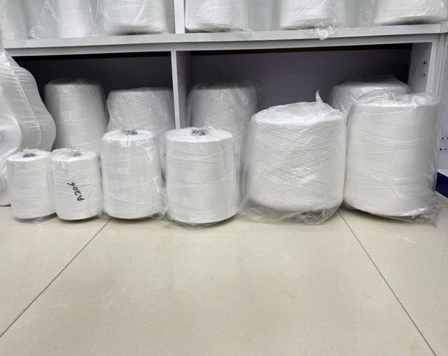 100% Polyester Spun High Tenacity 20/6 Raw Twist Sealing Thread Secure Non-Knot Sewing Packaging Model Civilian Industrial YH