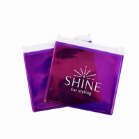 Petit emballage de bijoux sac en plastique zippé sac mat mignon à fermeture éclair pour boucle d'oreille collier réutilisable Logo personnalisé mini sac de pochette zip-lock