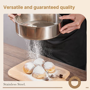 ตะแกรงร่อนแป้ง30 50 60ตะแกรงกรองผงถั่วสำหรับอาหารในครัวตะแกรงกรองกรองกรองสำหรับอบ - Product Image 6