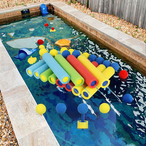 Nuova estate calda Mini schiuma pistola ad acqua per bambini all'aperto spiaggia spruzzi acqua cannone Set giocattolo per il gioco dei bambini divertente cartone animato Design regalo - Product Image 2
