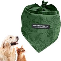 Écharpes/bavoirs triangulaires réglables pour chiens et chats, lavables, en tissu polyester durable, adaptées aux races petites/moyennes