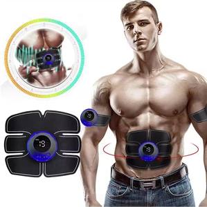 Estimulador Muscular Abdominal, Parches de Entrenamiento de Brazos ABS, Instrumento de Ejercicio Muscular, Carga USB, para Hombres, Uso en Casa - Product Image 1