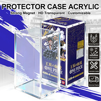 Vitrine de présentation moderne en acrylique pré-assemblée, monobloc, pour booster box, épaisseur 5 mm, transparente, protection UV, anti-poussière, pour SPC