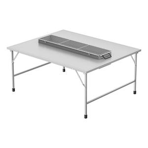 โต๊ะพับกลางแจ้ง Butterfly ขนาด 83x83x69 ซม. โต๊ะปิคนิคแบบพกพาพร้อมถาดย่างบาร์บีคิว - Product Image 1