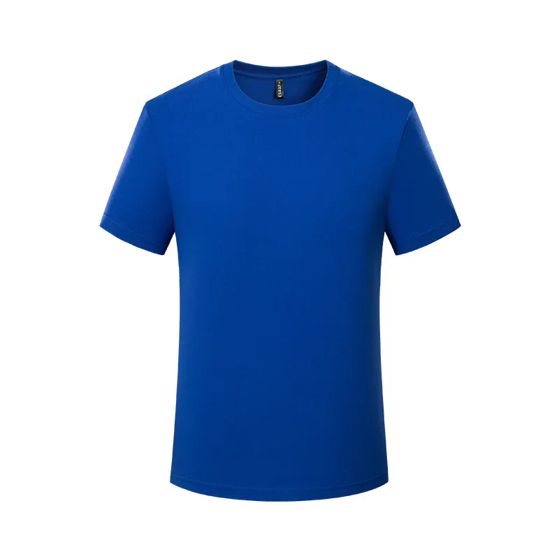 Vente en gros t-shirt unisexe en coton de haute qualité broderie personnalisée logo imprimé t-shirt à col rond
