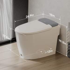CASTA DIVA CD-W10V toilette intelligente allongée Bidet siège chauffant télécommande Siphon rinçage ADA confort hauteur air intégré - Product Image 2