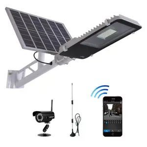 Sunmaster 100W 120W 150W mikrodalga sensörü su geçirmez 60W Led güneş enerjisi sokak lambası güvenlik kamerası