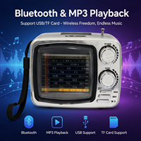 Récepteur radio multifonction AM/FM/SW1-6 8 bandes avec Bluetooth, lecteur MP3 USB et carte TF