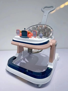 Marche-bébé électrique multifonctionnel, chariot d'activités pour tout-petits en plastique, jouet pour enfants, chariot à pousser pour bébé - Product Image 5
