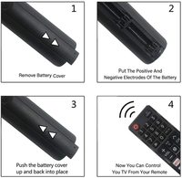 Télécommande universelle de remplacement pour les séries de téléviseurs Samsung avec boutons de raccourci AA59-00741A BN59-01247A AA59-00602A