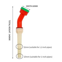 Pistol Semprot Air Plastik Ringan Berbentuk Lengkung Multifungsi untuk Penyiraman Pertanian