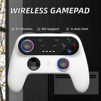 Control de Juego Inalámbrico Dual Hall de 2.4Ghz, Gamepad Móvil de Seis Ejes para Joysticks G6S para PC, Android, IOS, para Switch
