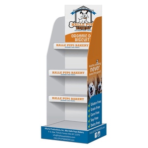 Exhibidor de Cartón Corrugado Impreso para Tiendas Minoristas, Estante de Almacenamiento para Dulces y Papas Fritas - Product Image 1