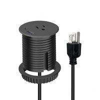 Nouvelle prise intégrée américaine de bureau avec support encastré de charge rapide USB C personnalisé de haute qualité 20W pour œillet d'alimentation de bureau de meubles