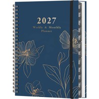 Agendas 2027 A5 Floral Coil Planner Diary English Notebook Aesthetic for Women