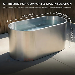 प्रीमियम समुद्री ग्रेड 316 स्टेनलेस स्टील बर्फ स्नान टब एंटी-जंग ठंड डुबकी पूल के लिए एंटी-जंग कोल्ड डुबकी पूल - Product Image 4